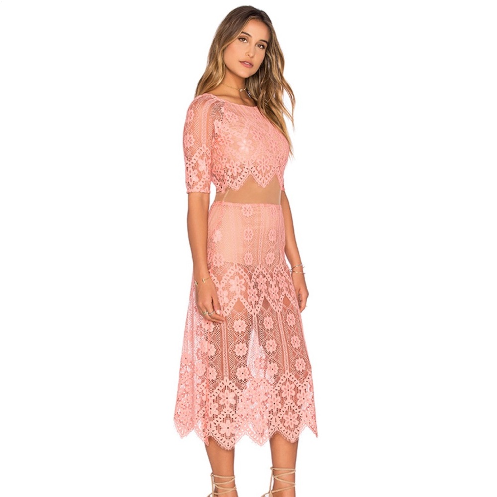 For Love & Lemons - Dress in Pink (S)